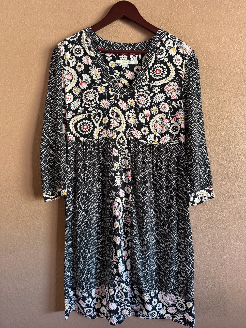 Boden Mollie Mixed Print Tunic Dress Size US 8L